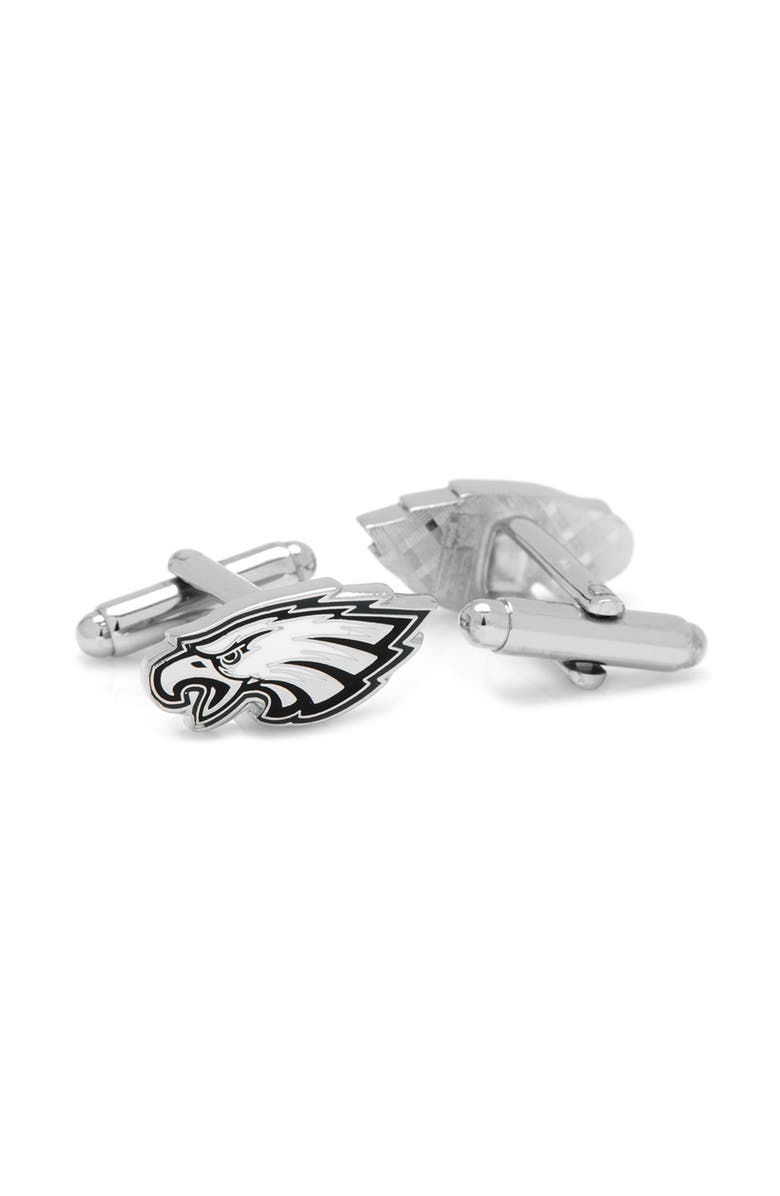Cufflinks, Inc. NFL Philadelphia Eagles Cuff Links & Lapel Pin Gift Set, Alternate, color, Silver Multi