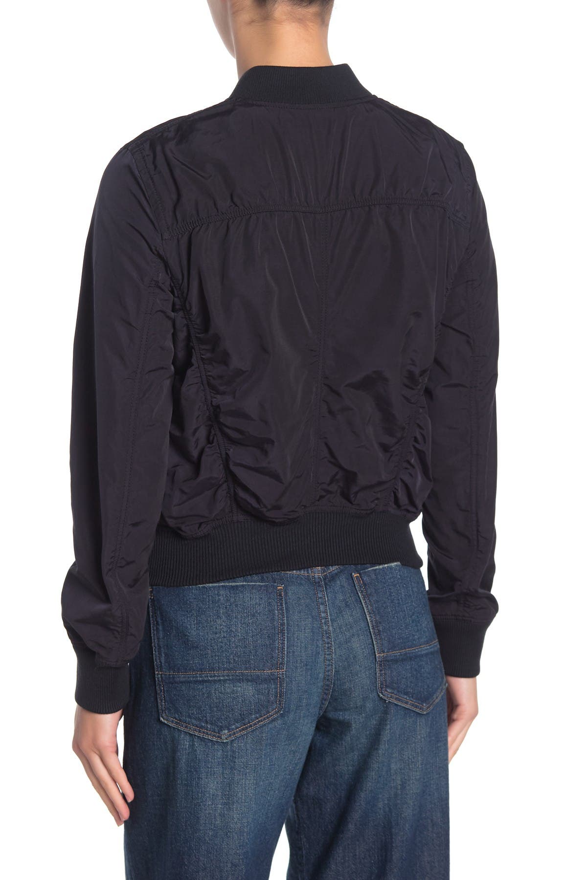 Shrunken Crop Bomber Jacket - image 2