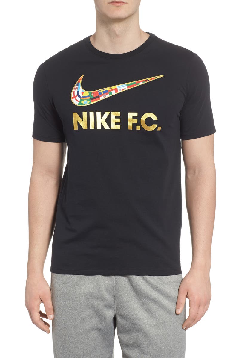 Nike F.C. Swoosh Flag Graphic T-Shirt, Main, color,