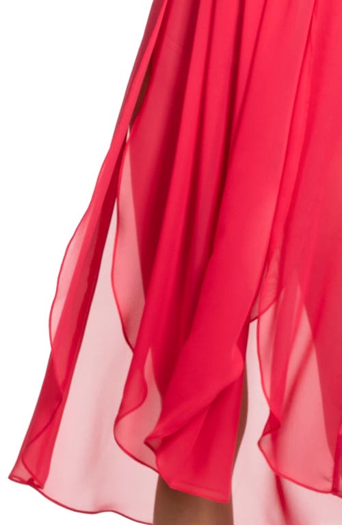 In Bloom By Jonquil Lace Chiffon Nightgown In Pink