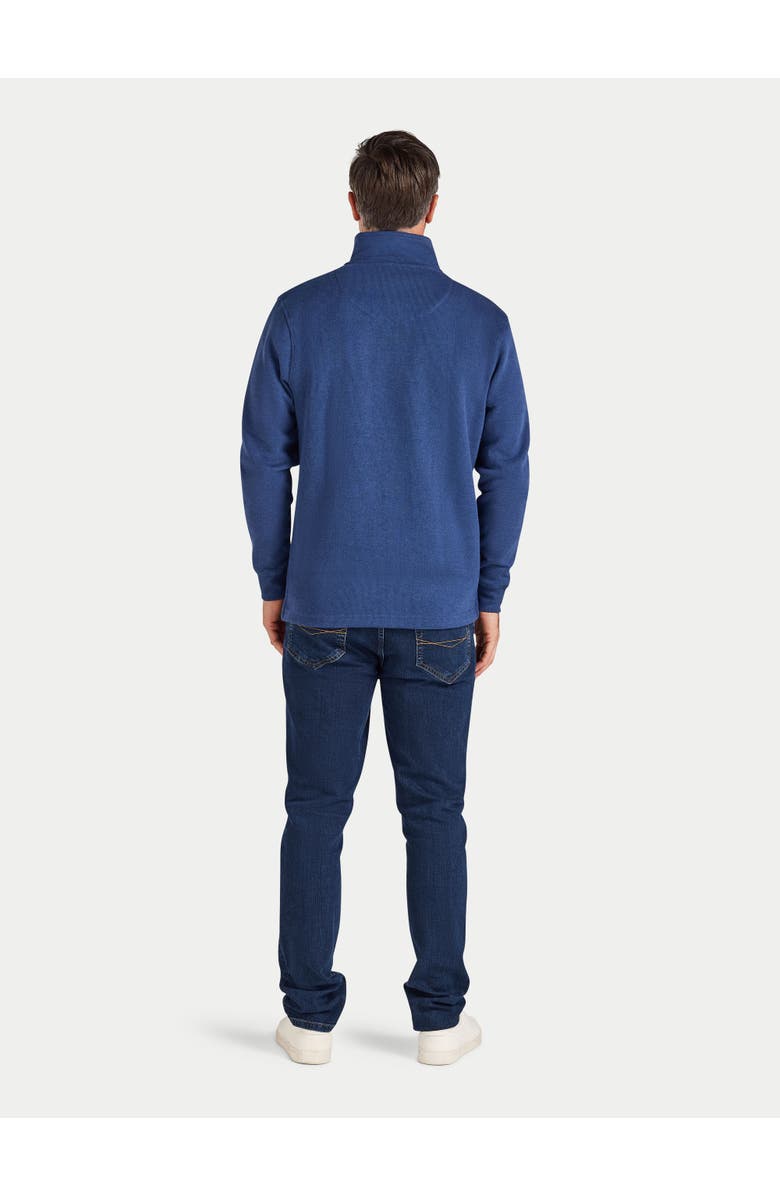 Raging Bull French Rib Quarter Zip Sweatshirt, Alternate, color, Denim Blue