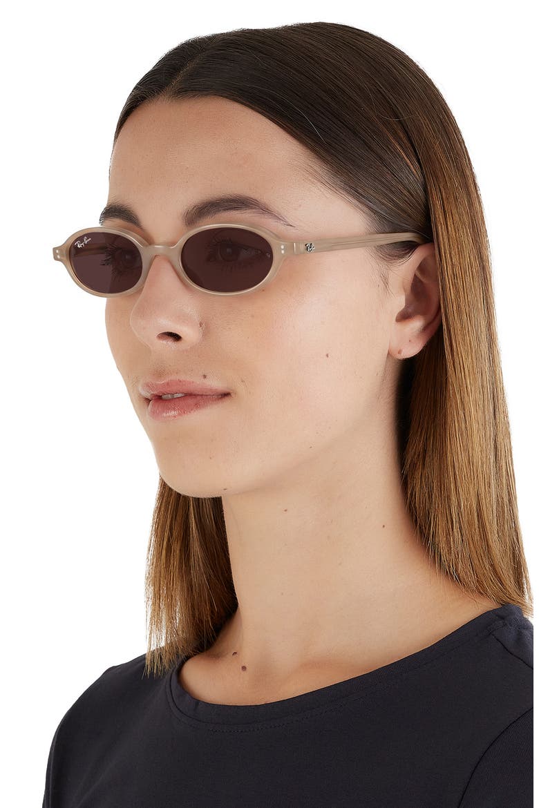 51mm Oval Sunglasses, Alternate, color, OPALESCENT BROWN / VIOLET