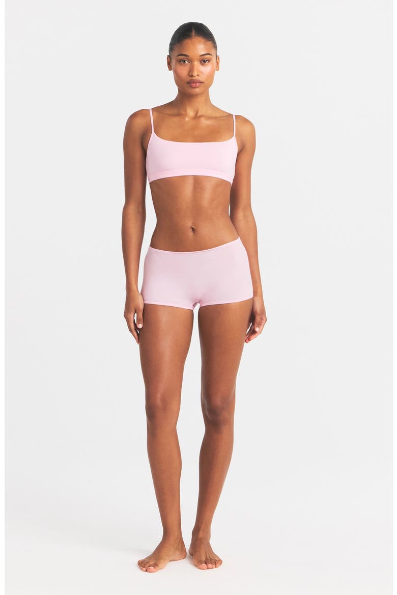 Everyday Cotton Boyshorts, Alternate, color, PEONY