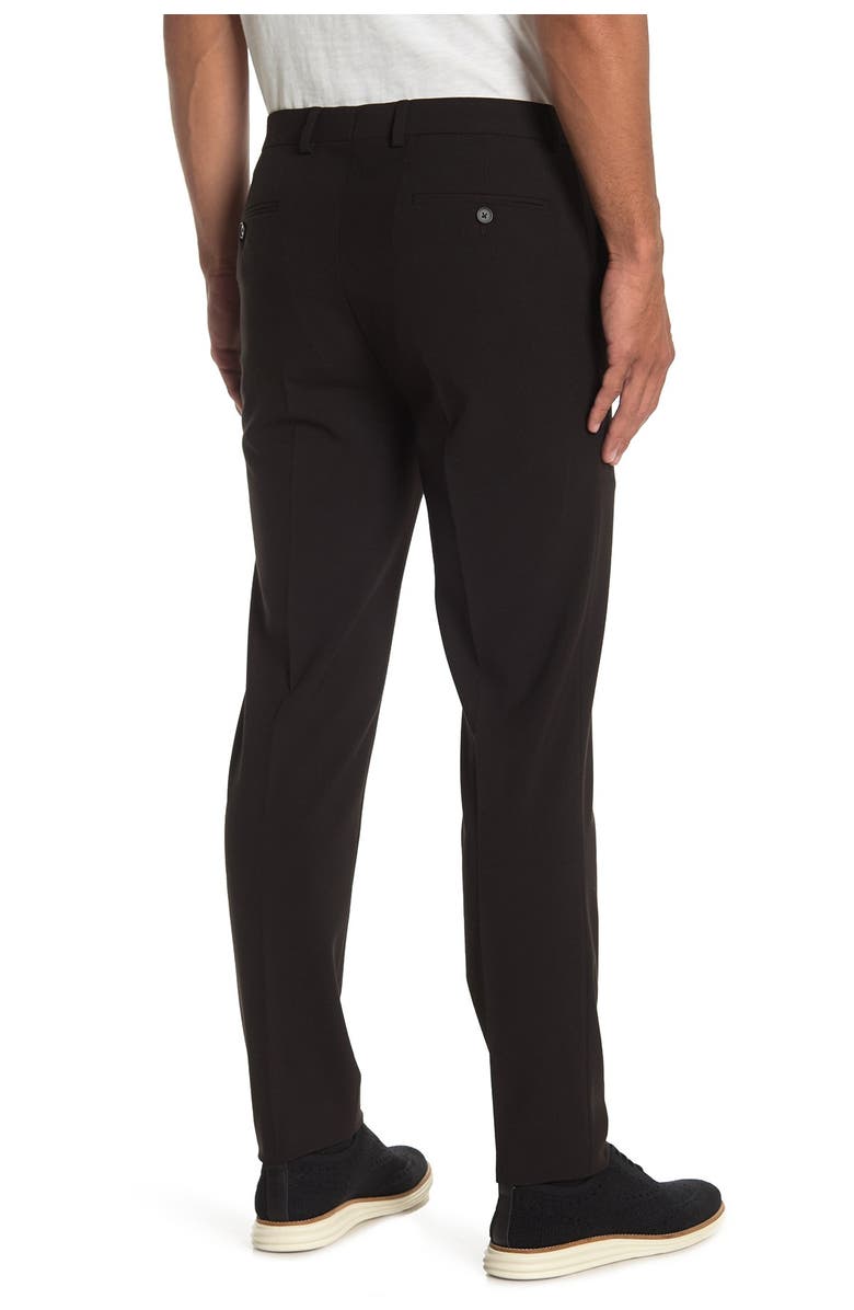Calvin Klein Black Solid Skinny Tapered Trousers, Alternate, color,