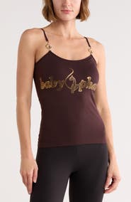 Baby Phat Logo Cami with Metal Trim
