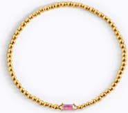 Mint & Lily Gold Beaded Birthstone Bracelet