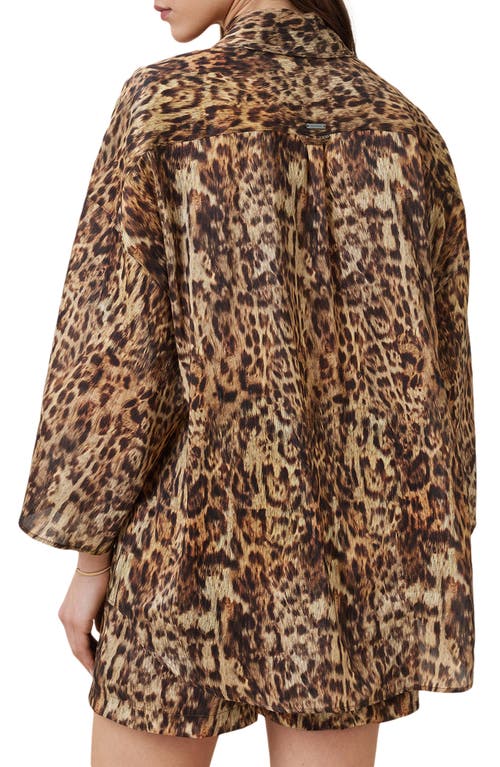 Allsaints Charli Leopard Print Shirt