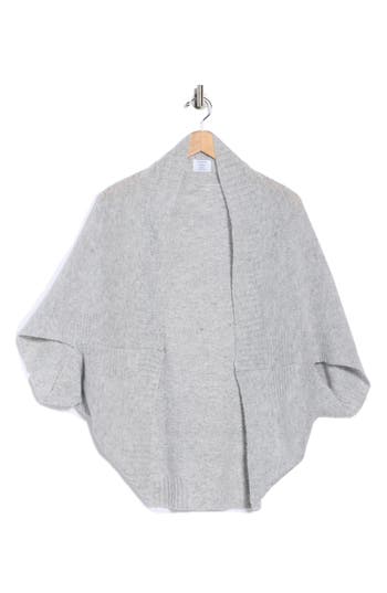Melrose And Market Rib Knit Cocoon Cardigan In Gray