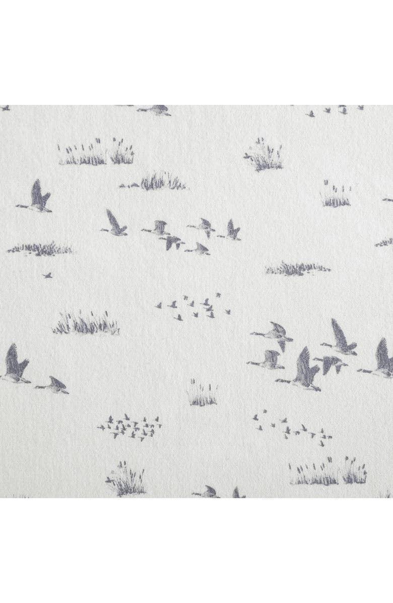 Eddie Bauer Geese Meadow Cotton Flannel Sheet Set, Alternate, color, Light Beige