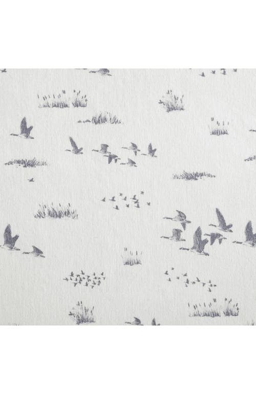 Eddie Bauer Geese Meadow Cotton Flannel Sheet Set In Light Beige
