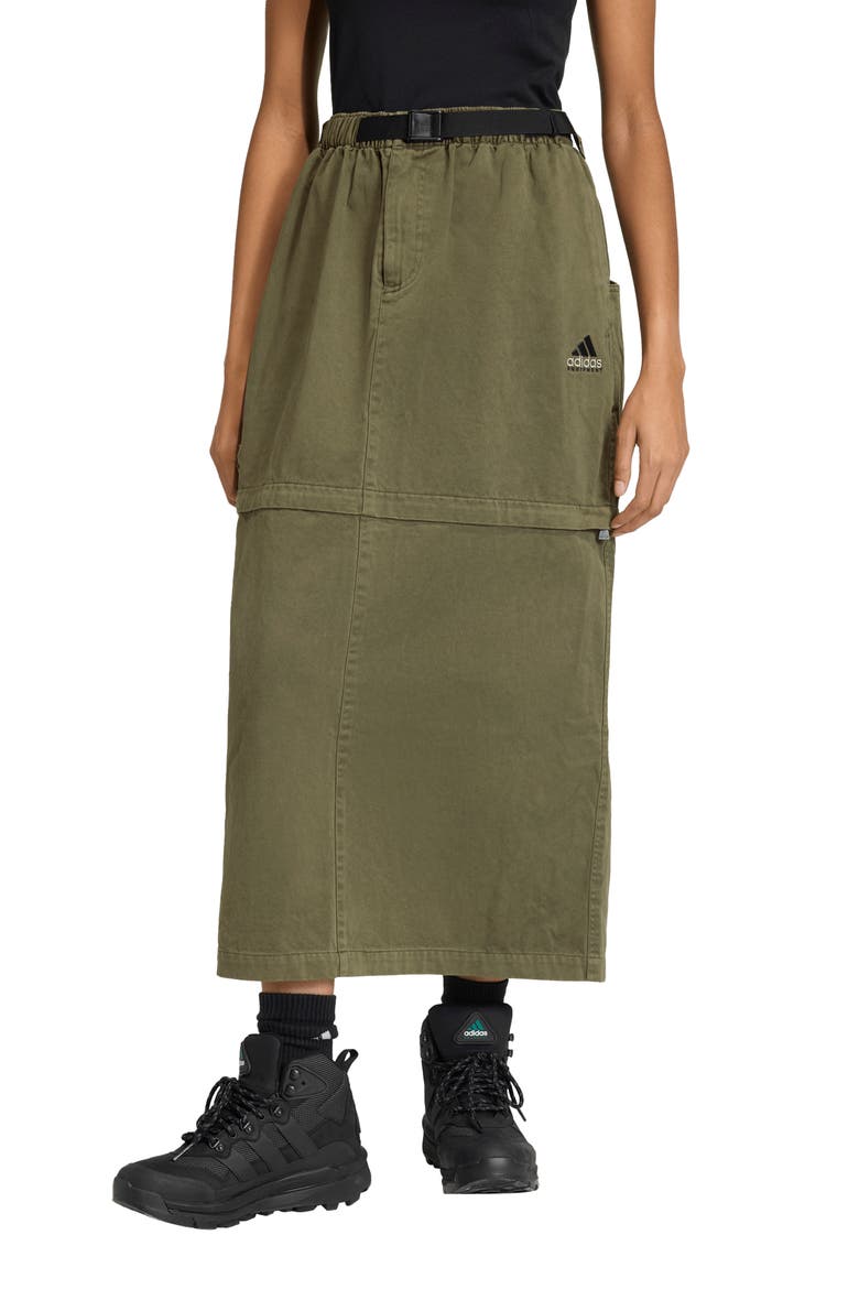 EQT Convertible Skirt, Main, color, OLIVE STRATA/