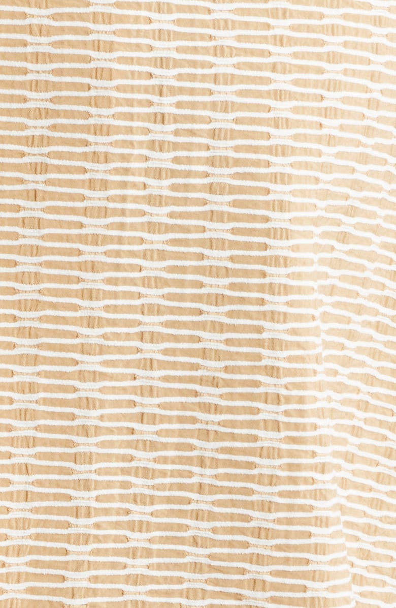 RIZORT Elijah Geo Pattern Chenille Button-Up Shirt, Alternate, color, Tan