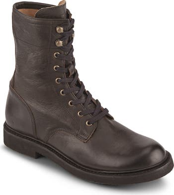 Frye Dean Combat Lace Up Chocolate