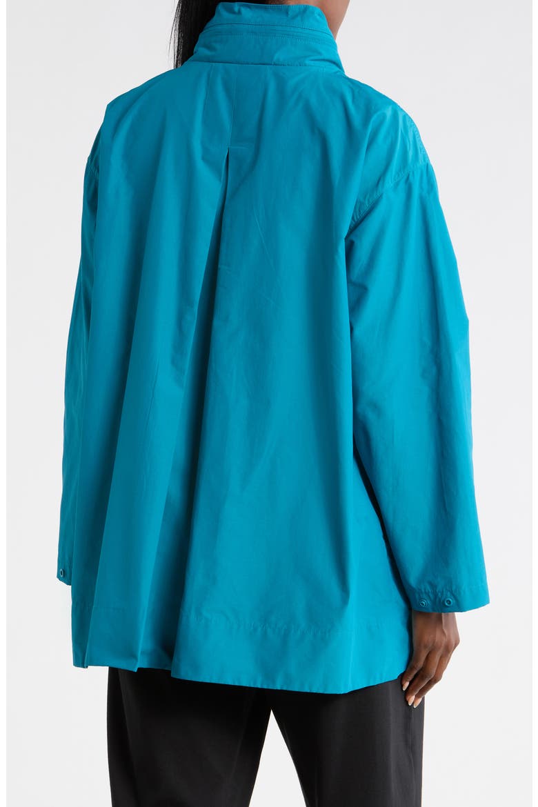 Organic Cotton Blend Hooded Longline Coat, Alternate, color, DRAGONFLY