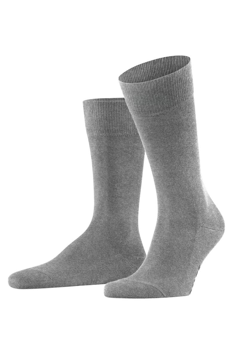 Family Sustainable Cotton Socks, Main, color, Light Grey Melange
