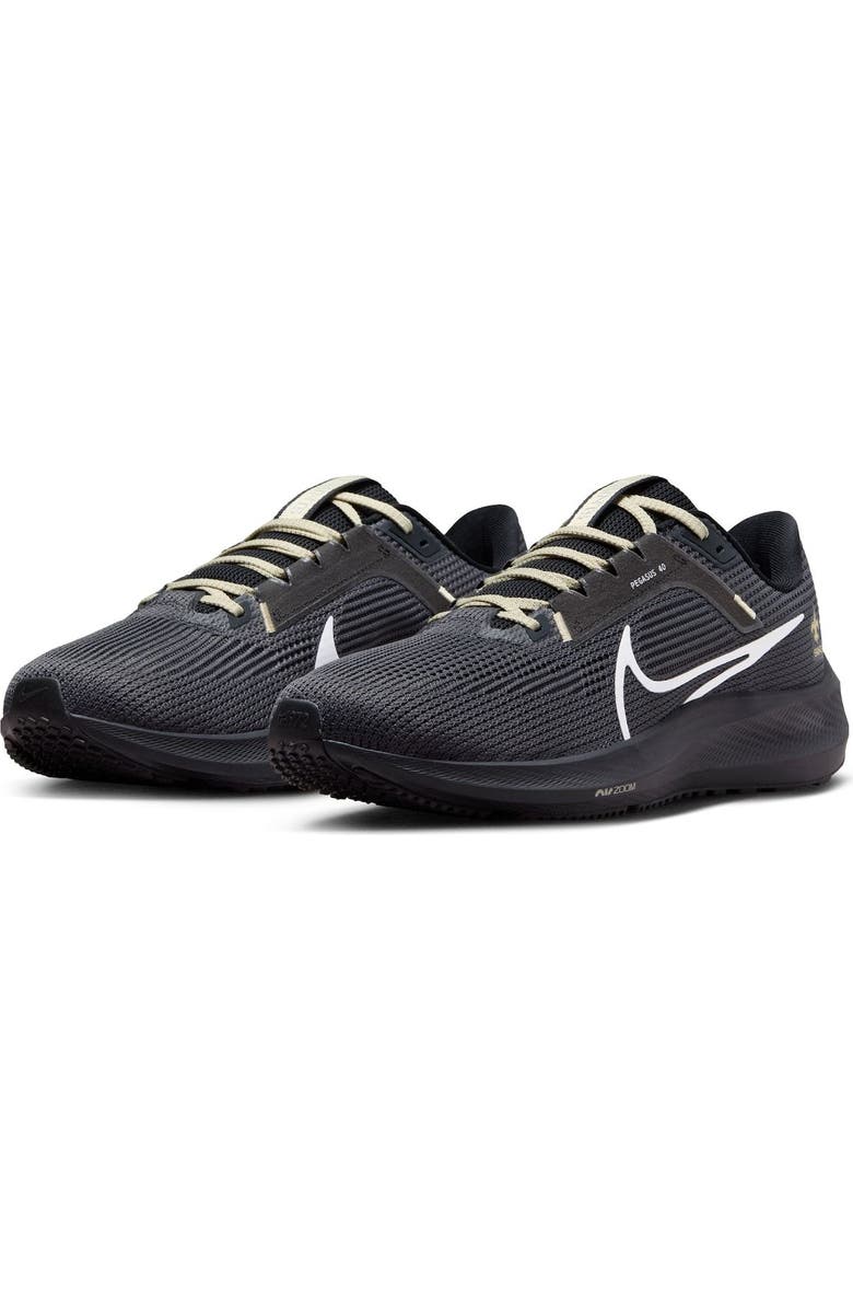 Nike Unisex Nike Anthracite New Orleans Saints Zoom Pegasus 40 Running Shoe, Alternate, color, Anthracite