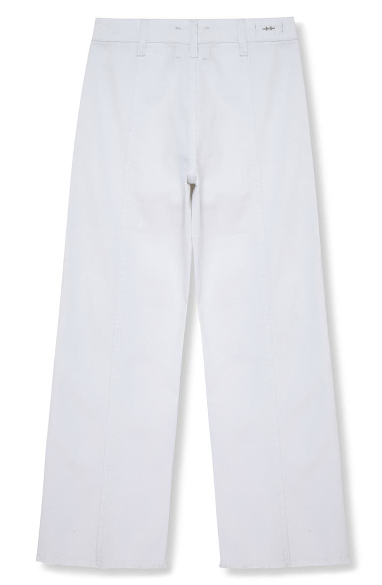 Habitual Kids Kids' Frayed Patch Pocket Wide Leg Jeans, Alternate, color, White