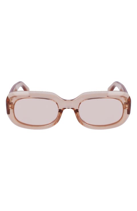 Medallion 52mm Rectangular Sunglasses