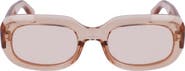 Longchamp Medallion 52mm Rectangular Sunglasses