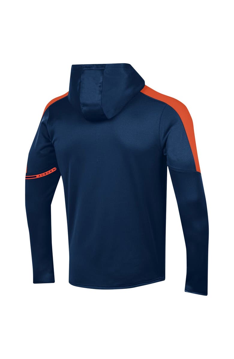 Under Armour Men's Under Armour Navy Auburn Tigers 2023 Sideline Quarter-Zip Hoodie, Alternate, color, 