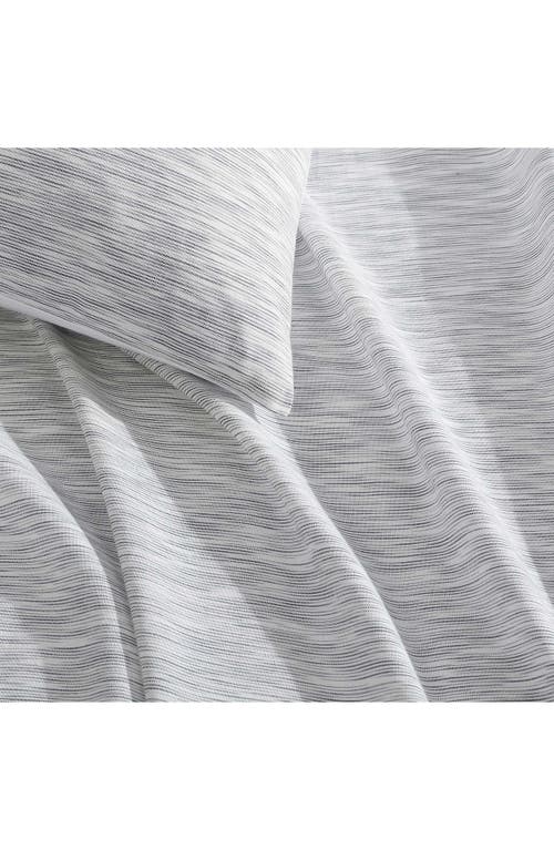Calvin Klein Modern Ikat Yarn Dyed Cotton 3 Piece Comforter Set, Queen In Slate Blue