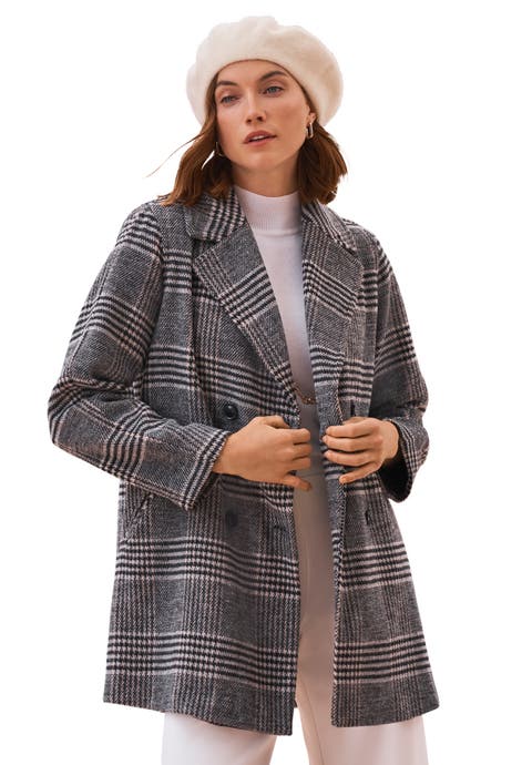 A-Line Wool Peacoat (Plus)