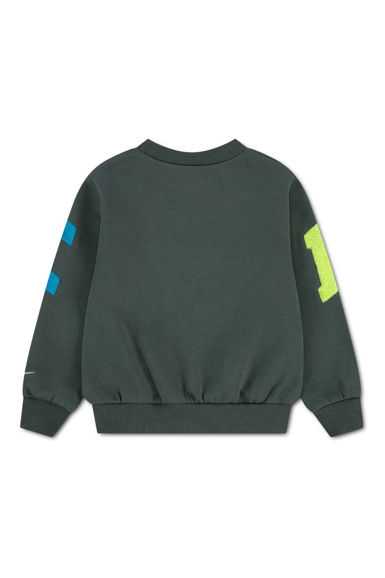 Kids' Club Chenille Fleece Sweatshirt, Alternate, color, CAMO GREEN