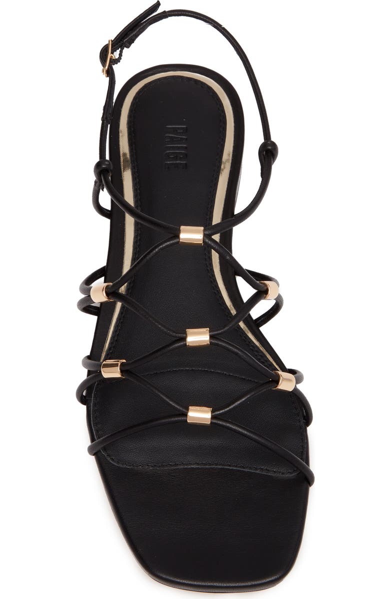 PAIGE Aurora Ankle Strap Sandal, Alternate, color, Black