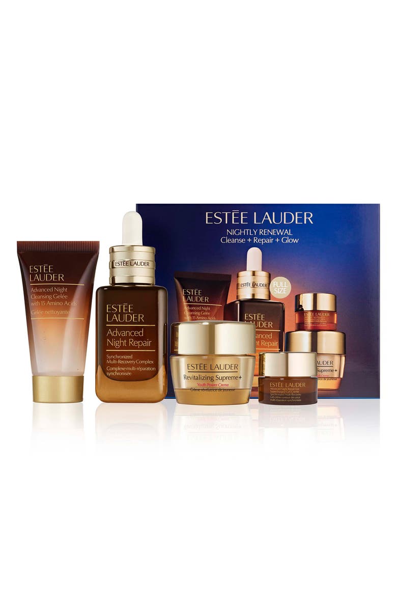 Estée Lauder Nightly Renewal Skin Care Set, Main, color, 