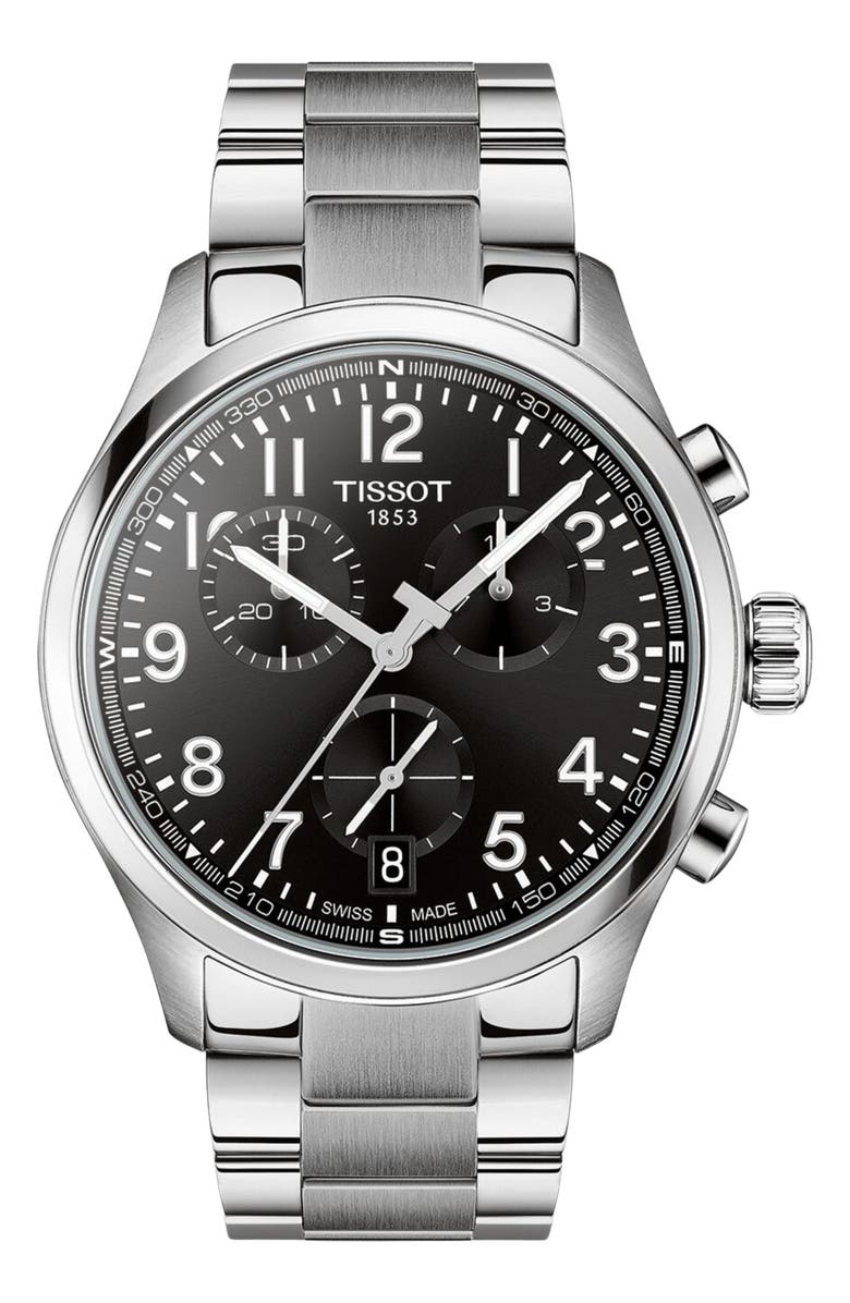 Tissot Chrono Bracelet Watch, 42mm, Main, color, 