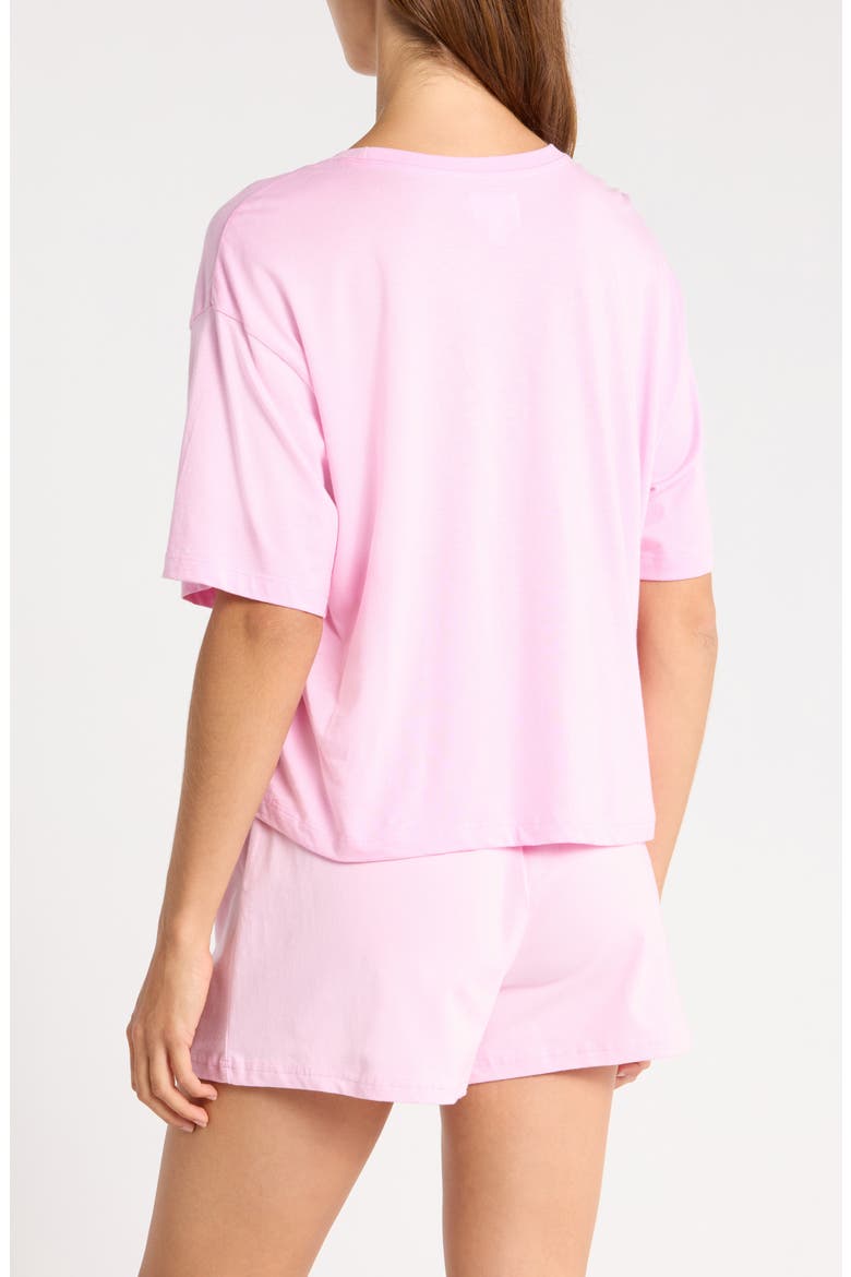 Cotton Blend Sleep T-Shirt, Alternate, color, PINK SWEET