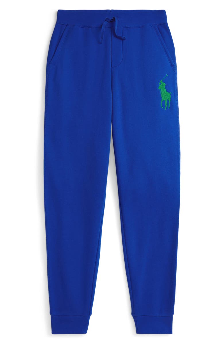 Polo Ralph Lauren Kids' Logo Embroidered Fleece Joggers, Main, color, New Sapphire