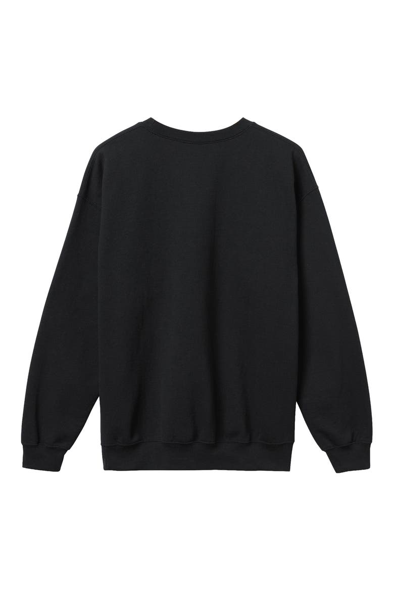 New Orleans Saints Helmet Flea Market Crewneck Sweatshirt, Alternate, color, BLACK