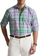 Polo Ralph Lauren Big & Tall Plaid Oxford Sport Shirt