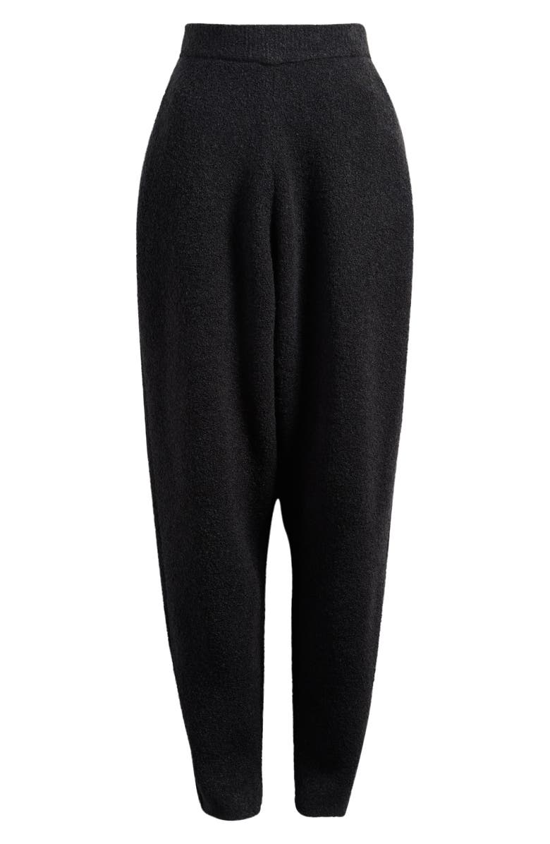 HOUSE OF CB Geena Bouclè Knit Pants, Alternate, color, Black