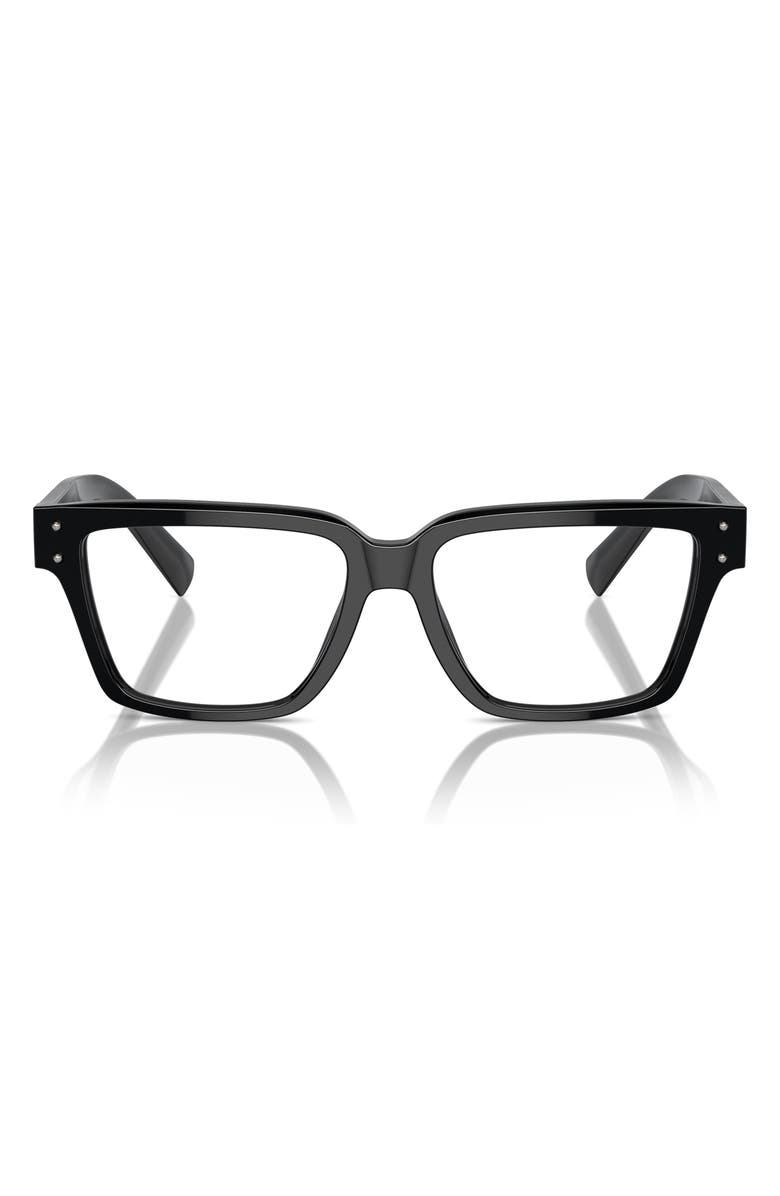 Dolce&Gabbana 55mm Square Optical Glasses, Main, color, 