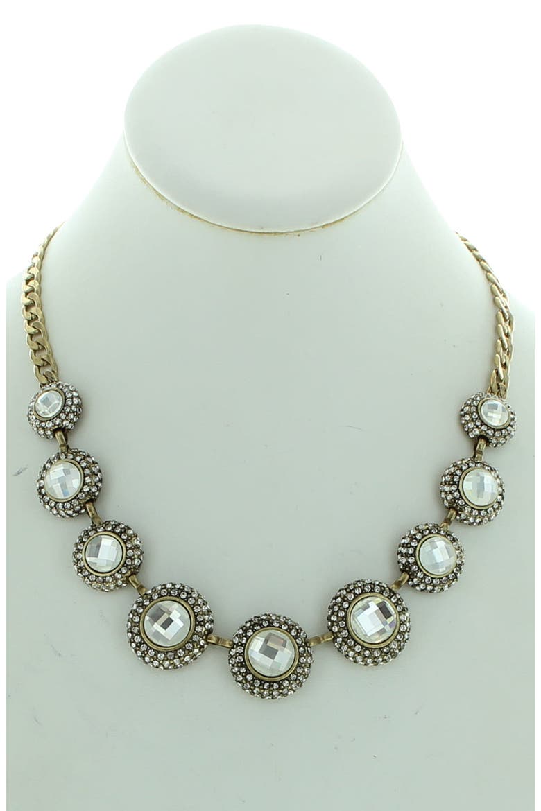 Gold Plated All Eyes On Me Necklace, Alternate, color, GOLD