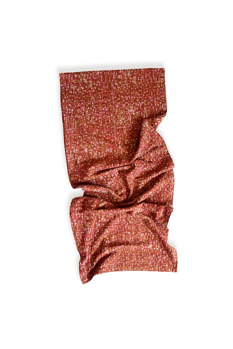 Organic Cotton Table Runner, Main, color, Orange