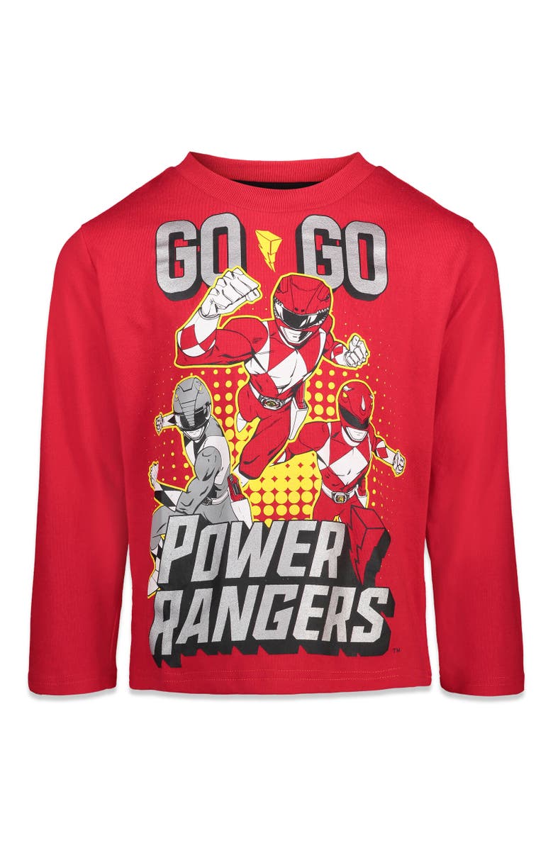 Power Rangers 2-Pack Long Sleeve T-Shirts, Alternate, color, Red/Grey