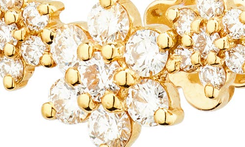 Maria Tash Diamond Five Flower Garland Single Stud Earring In Gold