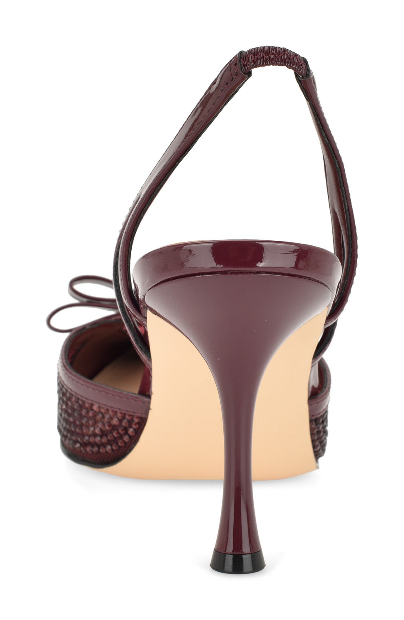 Padell Pointed Toe Slingback Pump, Alternate, color, DARK RED