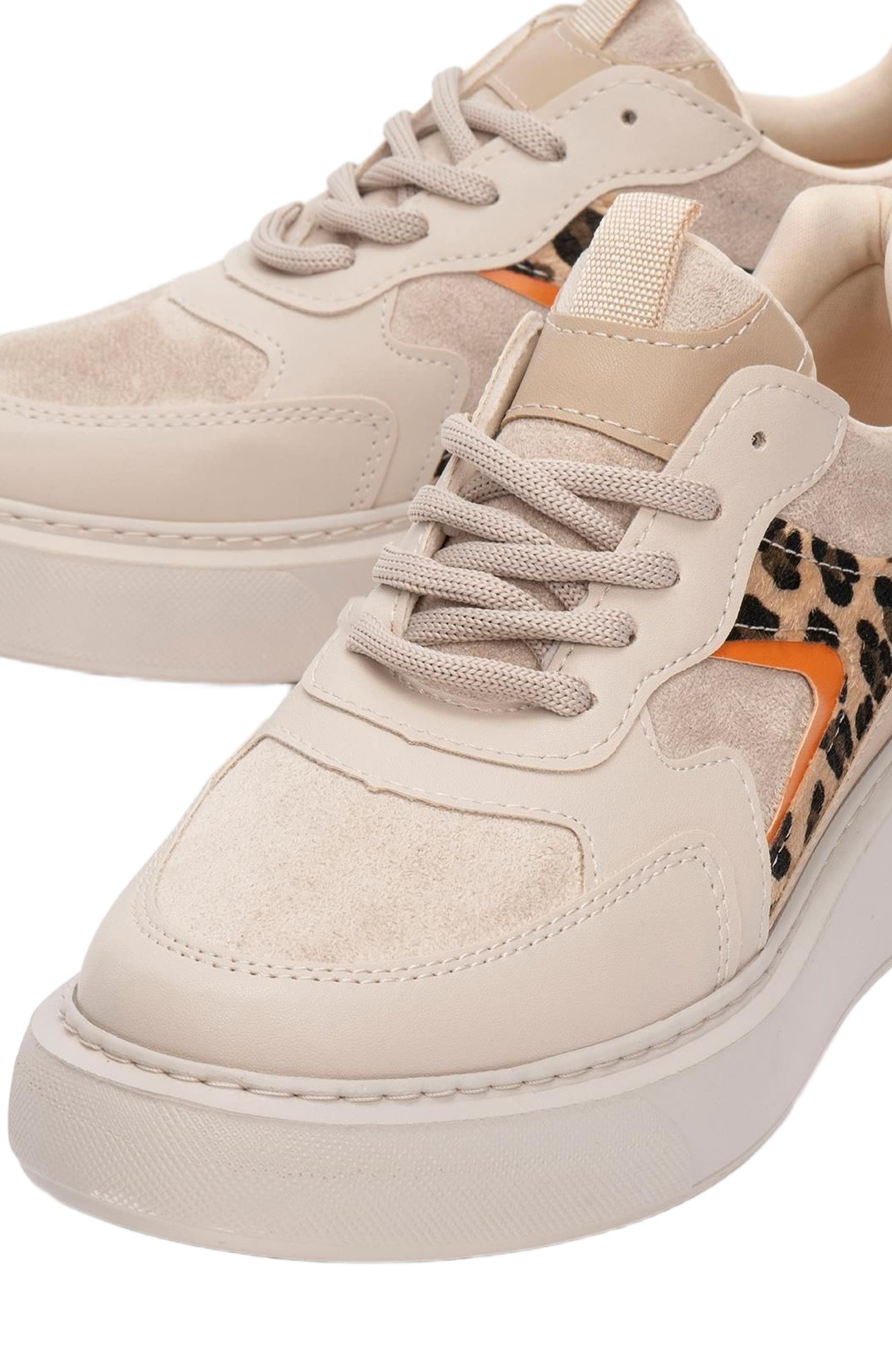 Ida Platform Fashion Sneakers, Alternate, color, Beige