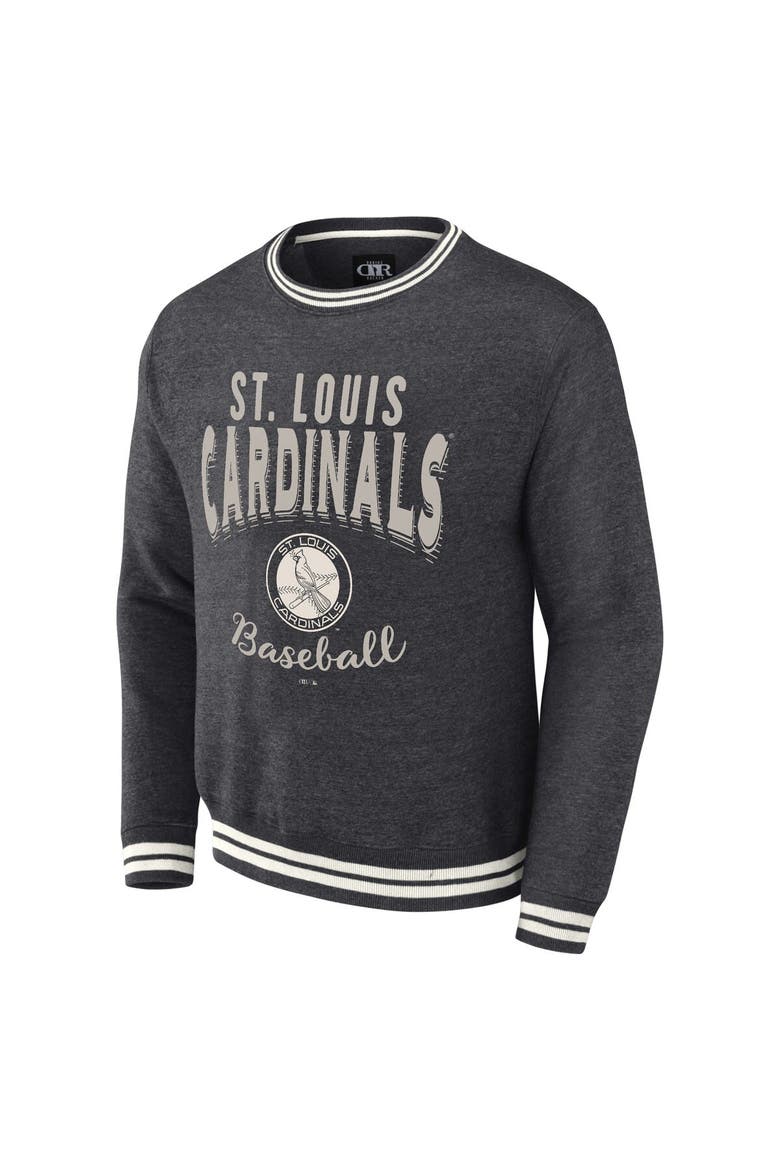 Men's Darius Rucker Collection by Fanatics  Heather Charcoal St. Louis Cardinals Vintage Pullover Sweatshirt, Alternate, color, Heather Charcoal