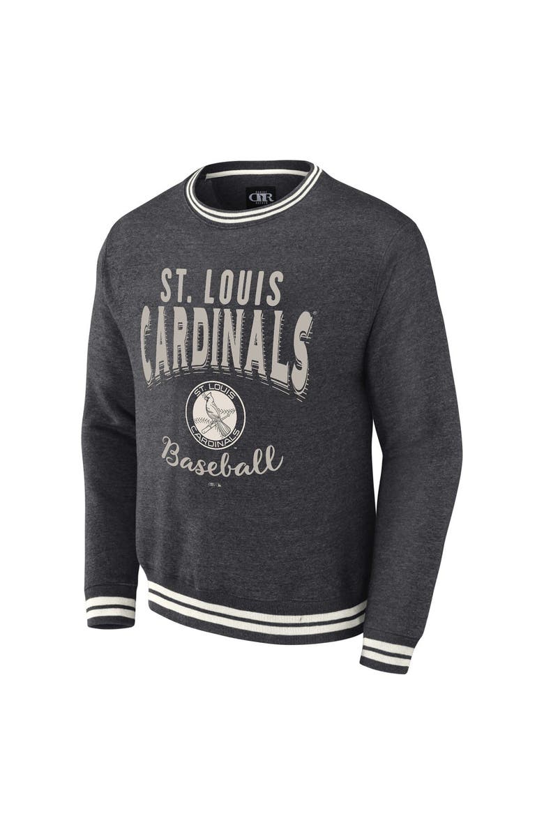 Darius Rucker Collection by Fanatics Men's Darius Rucker Collection by Fanatics Heather Charcoal St. Louis Cardinals Vintage Pullover Sweatshirt, Alternate, color, Heather Charcoal