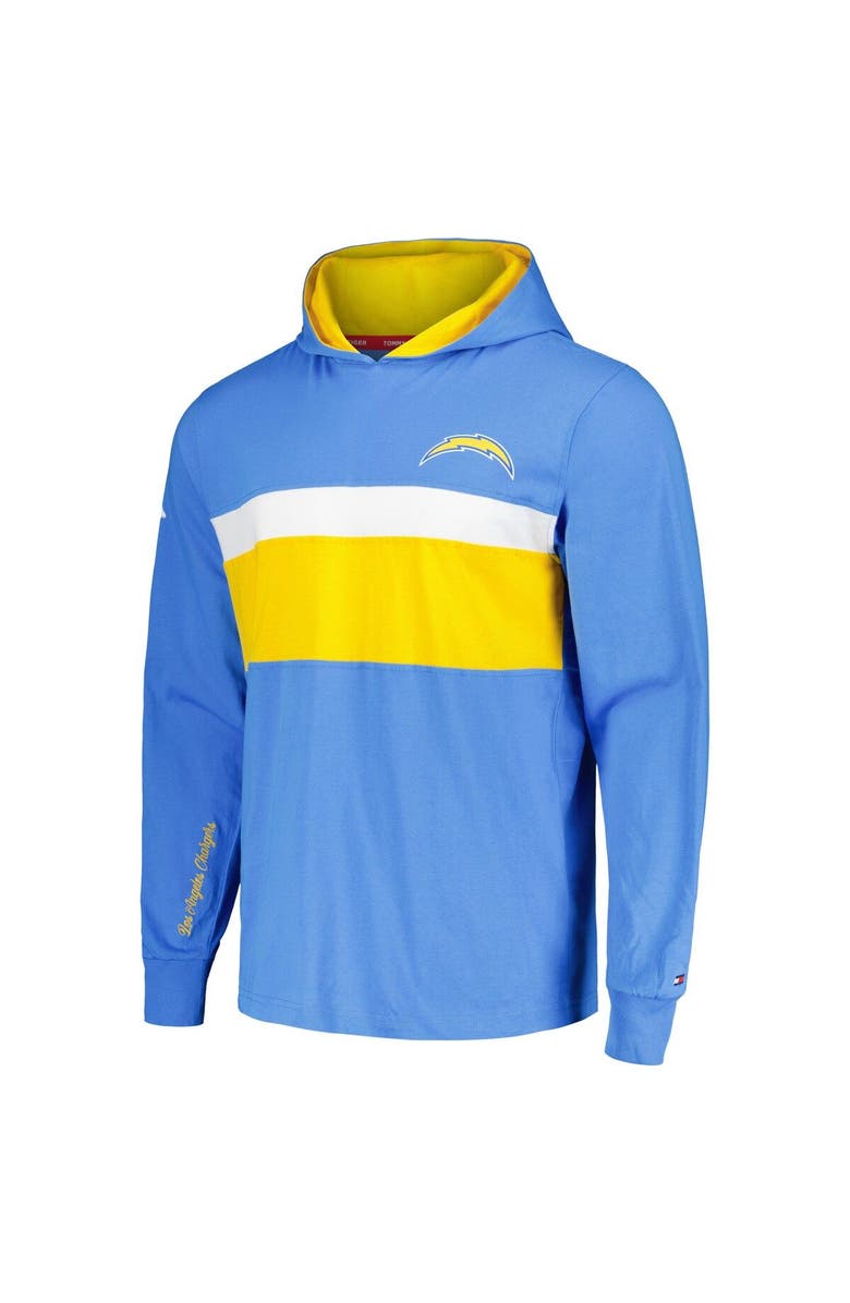 Tommy Hilfiger Men's Tommy Hilfiger  Powder Blue Los Angeles Chargers Morgan Long Sleeve Hoodie T-Shirt, Alternate, color, Powder Blue