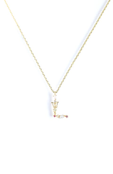 Flutterfly Initial Necklace