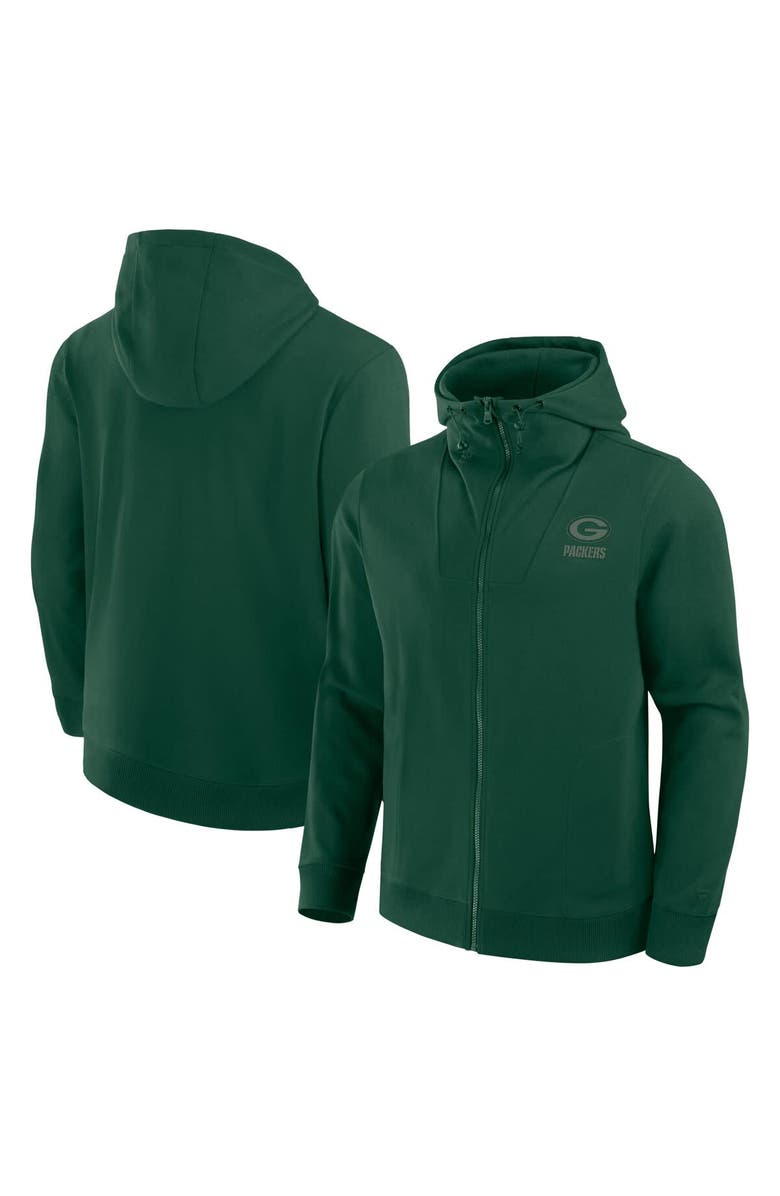 FANATICS Unisex Fanatics  Green Green Bay Packers Front Office Full-Zip Hoodie, Alternate, color, Green