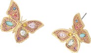 Kurt Geiger London Large Pavé Butterfly Stud Earrings