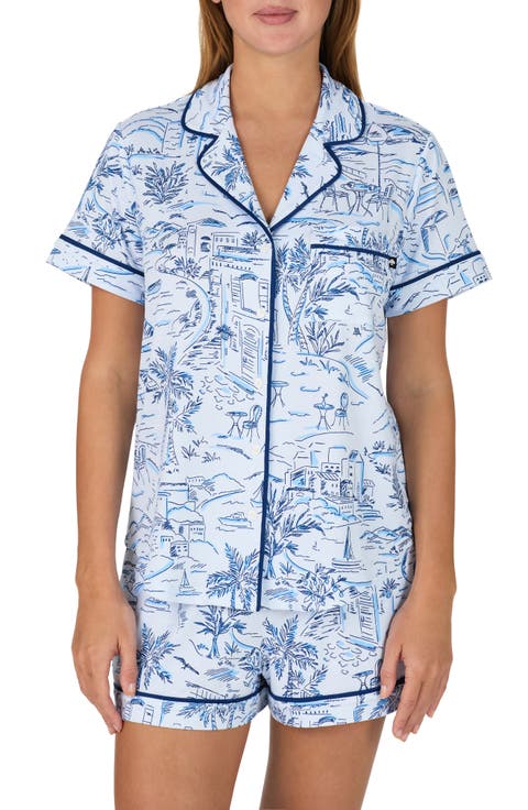 print short pajamas
