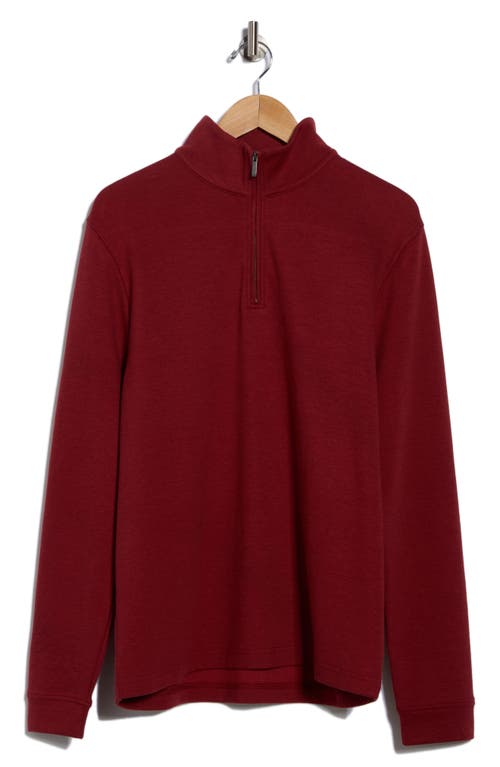 14th & Union Quarter Zip Sweateshirt In Red